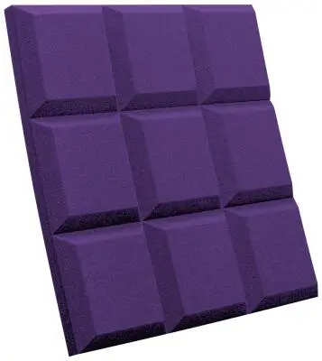 Auralex - 2 SonoFlat Grid Panels (16 Pack) - Purple