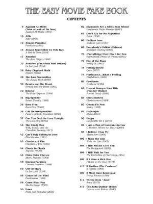 The Easy Movie Fake Book, 2nd Edition - C Instruments - Fakebook