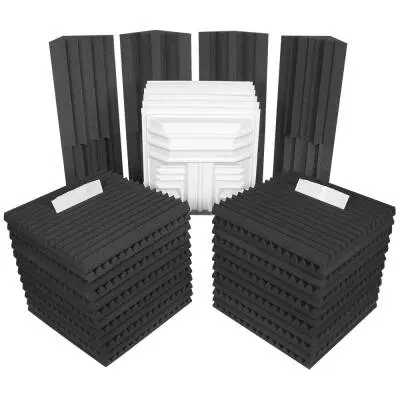 Auralex - Deluxe Plus Roominator Kit (24) 2 x  24 x 24 - Charcoal
