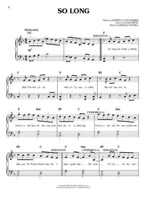 Andrew Lloyd Webber\'s Cinderella - Easy Piano - Book