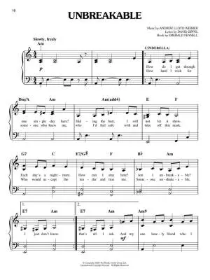Andrew Lloyd Webber\'s Cinderella - Easy Piano - Book