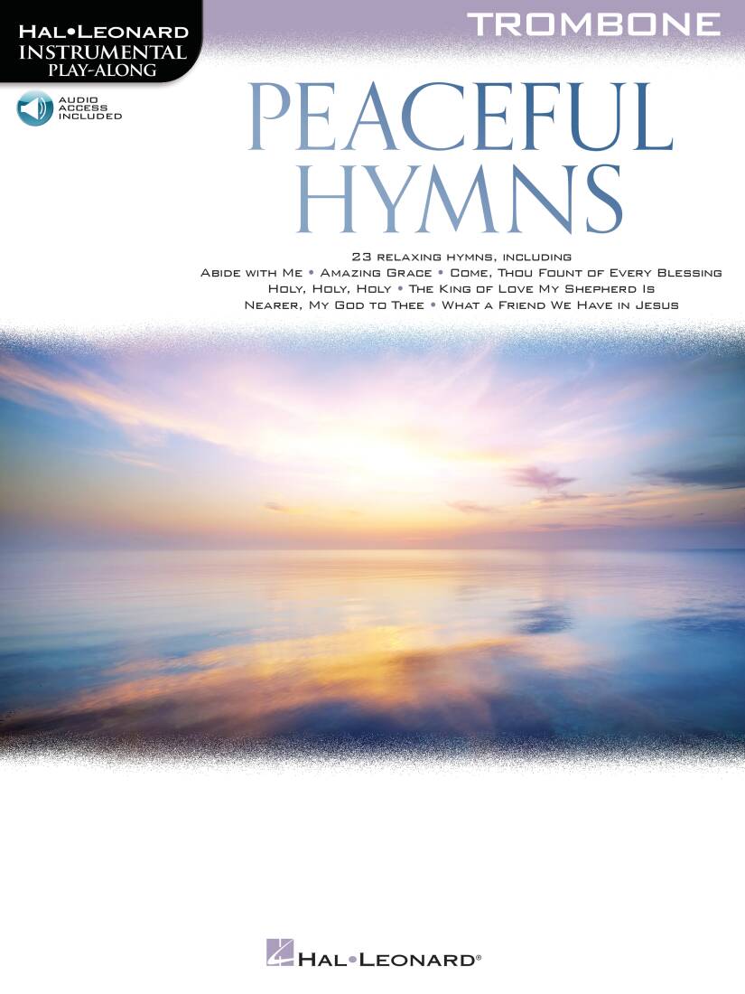 Peaceful Hymns - Trombone - Book/Audio Online