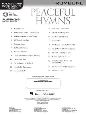 Peaceful Hymns - Trombone - Book/Audio Online