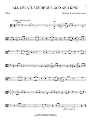 Peaceful Hymns - Viola - Book/Audio Online