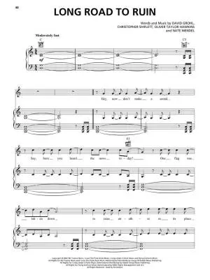 Foo Fighters: Greatest Hits - Piano/Vocal/Guitar - Book