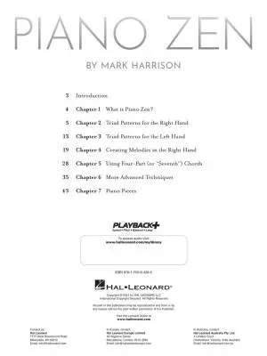Piano Zen - Harrison - Piano - Book/Audio Online