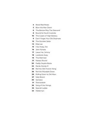 Sea Shanties - Melody/Lyrics/Chords - Book
