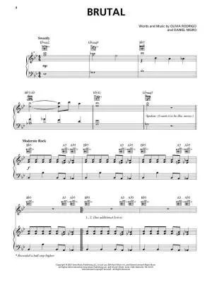 Sour - Rodrigo - Piano/Vocal/Guitar - Book