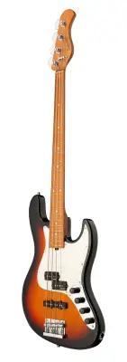 MetroExpress 21-Fret Hybrid P/J 4-String Bass with Gigbag - Tobacco Sunburst
