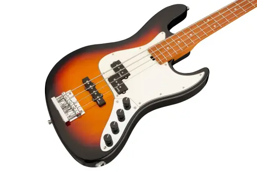 MetroExpress 21-Fret Hybrid P/J 4-String Bass with Gigbag - Tobacco Sunburst