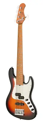 MetroExpress 21-Fret Hybrid P/J 5-String Bass with Gigbag - Tobacco Sunburst
