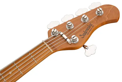 MetroExpress 21-Fret Hybrid P/J 5-String Bass with Gigbag - Tobacco Sunburst