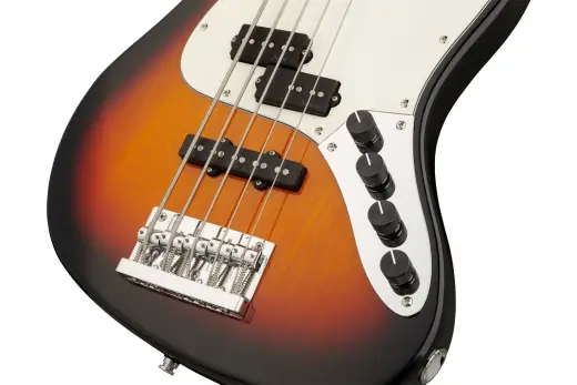MetroExpress 21-Fret Hybrid P/J 5-String Bass with Gigbag - Tobacco Sunburst