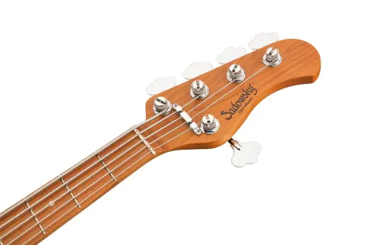 MetroExpress 21-Fret Hybrid P/J 5-String Bass with Gigbag - Candy Apple Orange