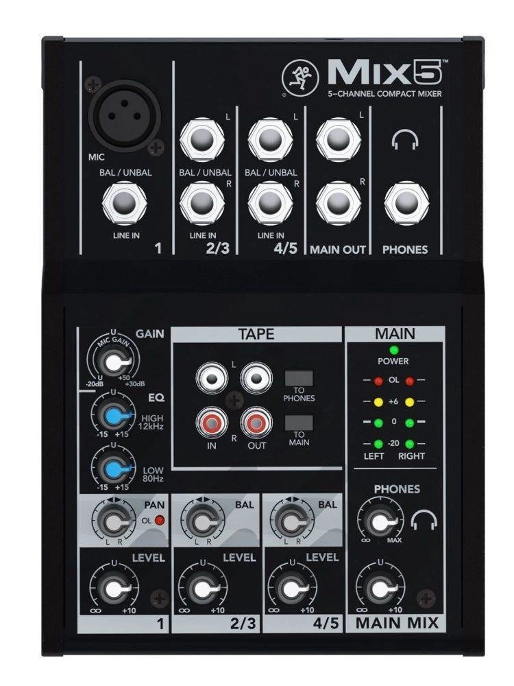 MIX Series 5 Channel Compact Mixer