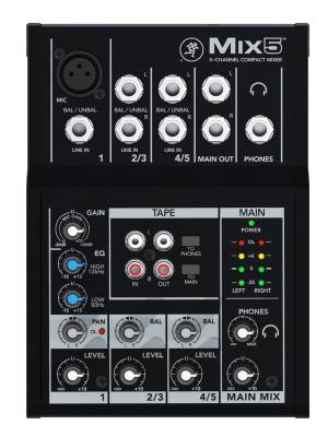 MIX Series 5 Channel Compact Mixer