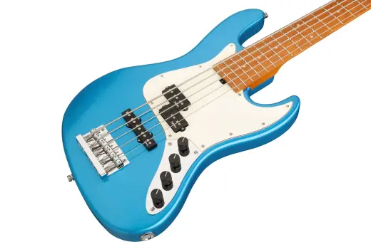 MetroExpress 21-Fret Hybrid P/J 5-String Bass with Gigbag - Ocean Blue