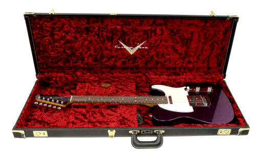 Limited Edition Custom Deluxe Telecaster NOS, AAA Rosewood Fingerboard - Magenta Sparkle