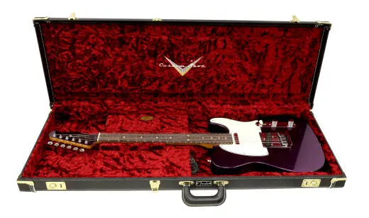 Limited Edition Custom Deluxe Telecaster NOS, AAA Rosewood Fingerboard - Magenta Sparkle