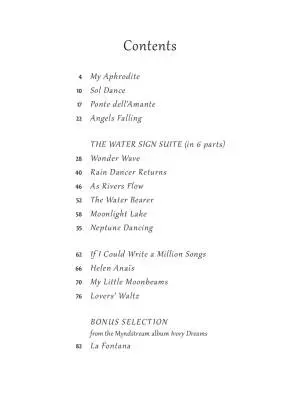 Water Sign - Lanz - Piano - Book