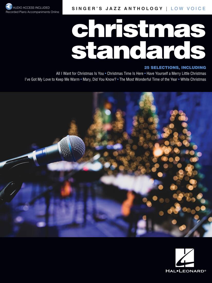 Christmas Standards: Singer\'s Jazz Anthology - Edstrom - Low Voice/Piano - Book/Audio Online