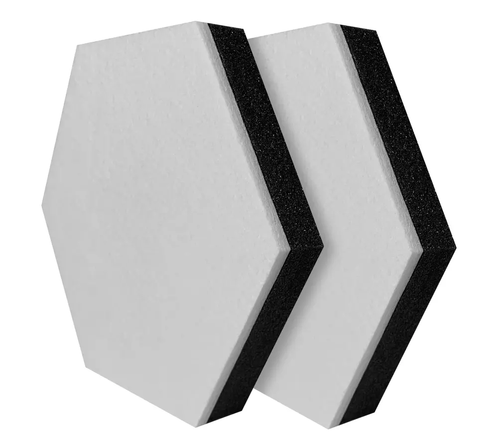 24\'\' Synergy Hexagon Panels (2) 1.4\'\' Thick - White