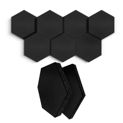 Auralex - 24 Synergy Hexagon Panels (7) - Black