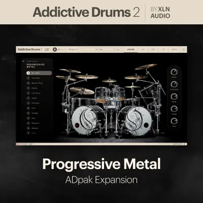 XLN Audio - Addictive Drums 2: Progressive Metal AdPak - Download
