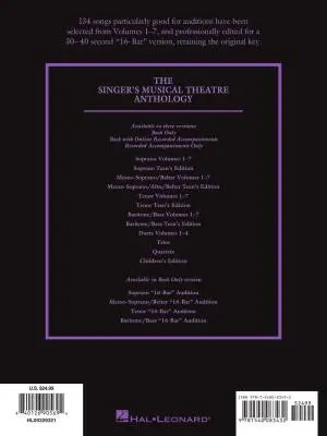 The Singer\'s Musical Theatre Anthology: 16-Bar Audition, 3rd Edition
