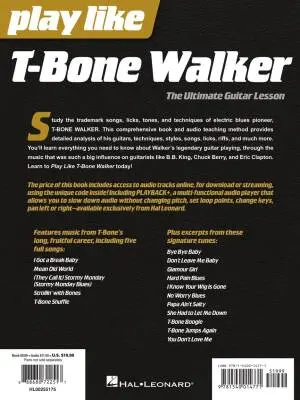 Play like T-Bone Walker - Rubin - Guitar TAB - Book/Audio Online