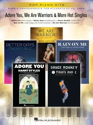 Hal Leonard - Adore You, We Are Warriors & More Hot Singles  - Piano - Book