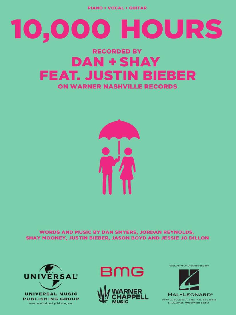 10,000 Hours - Dan + Shay/Bieber - Piano/Vocal/Guitar - Sheet