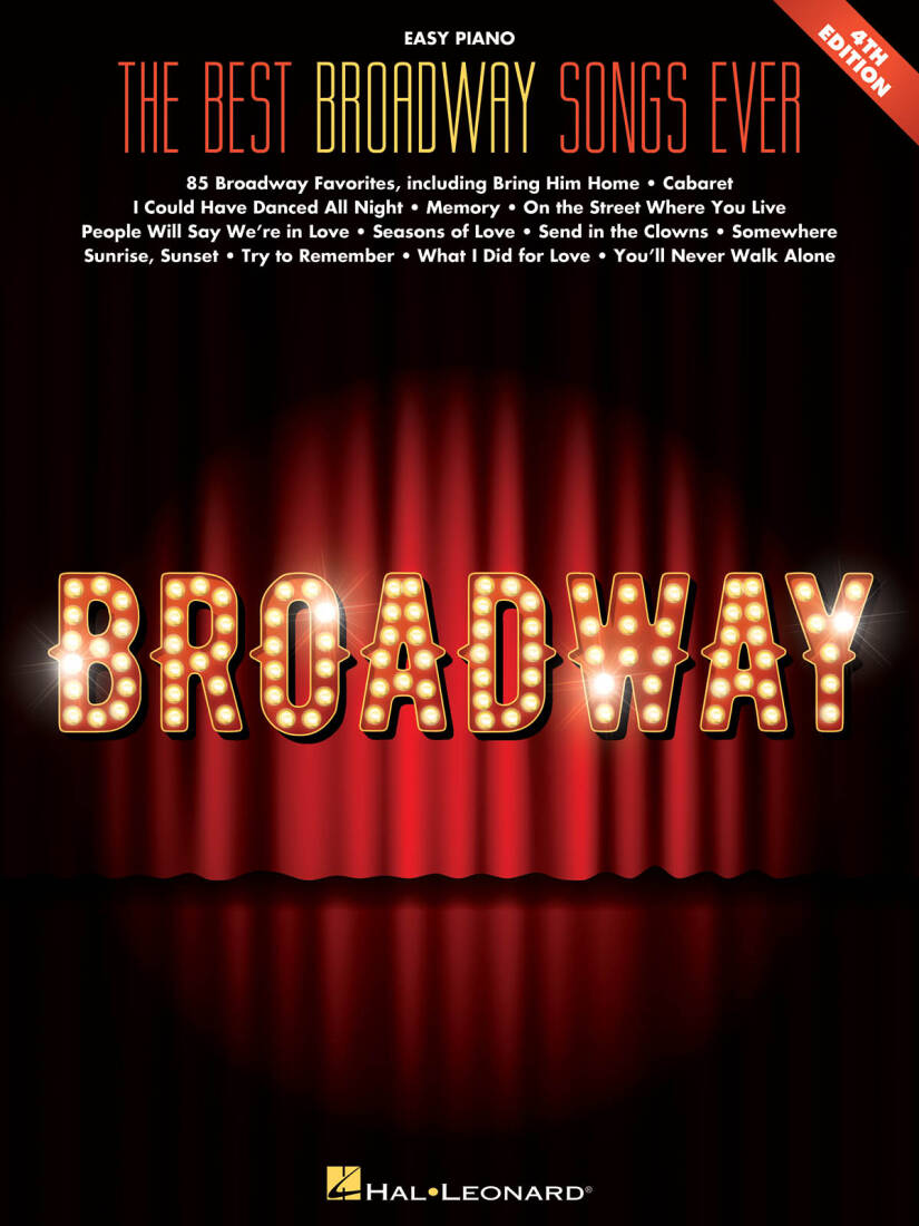 Best Broadway Songs Ever, 4th Edition - Easy Piano - Book