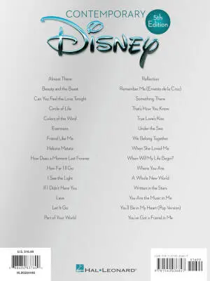 Contemporary Disney, 5th Edition: E-Z Play Today #3 - Electronic Keyboard - Book
