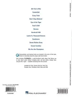 Stadium Rock - Violin - Book/Audio Online