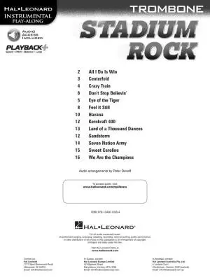 Stadium Rock - Trombone - Book/Audio Online