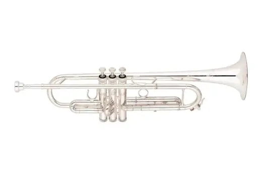 S. E. Shires - Q Series Bb Trumpet with Gold Brass Bell - Silver-Plated