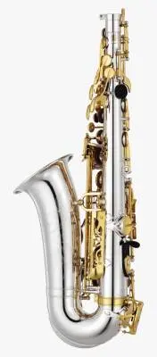 Eb Intermediate Alto Saxophone - Silver-Plated with Gold Keys