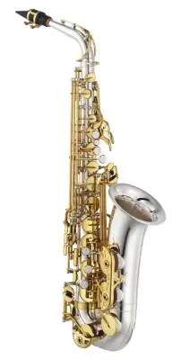 Yamaha Band - Eb Intermediate Alto Saxophone - Silver-Plated with Gold Keys
