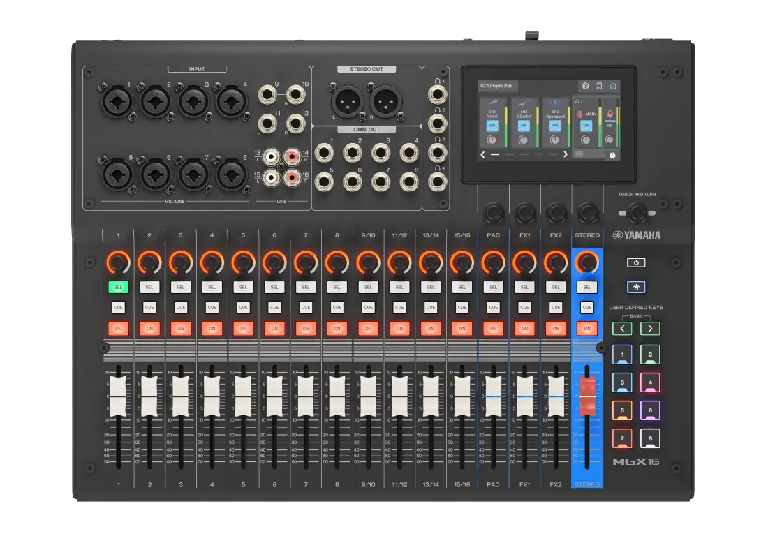MGX16 22-Channel Digital Mixing Console