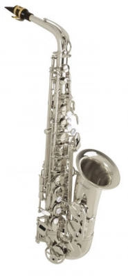 Selmer - Intermediate Alto Sax w/Bam Case - Silver Plate