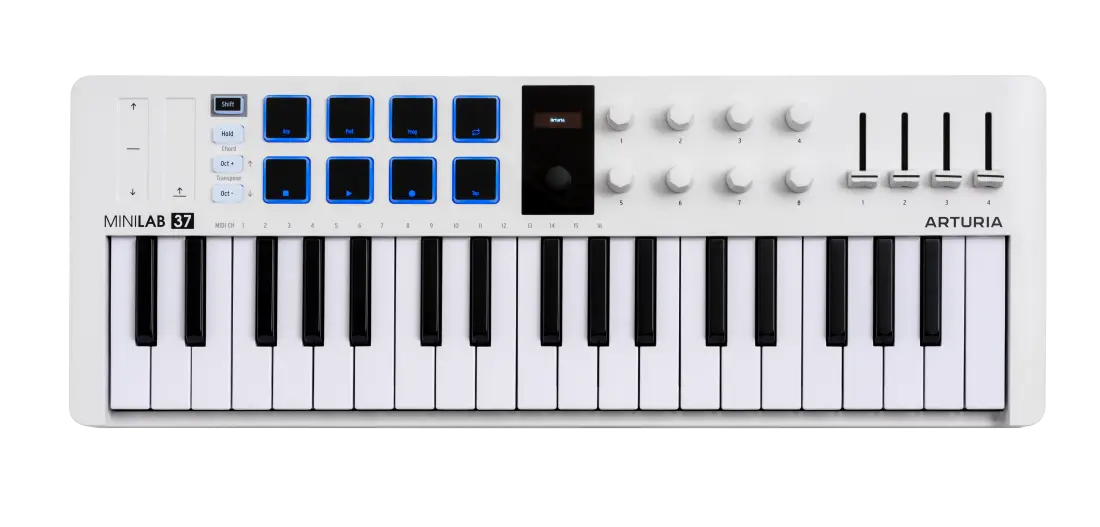 MiniLab 37 MK3 37-Key Midi Controller - White
