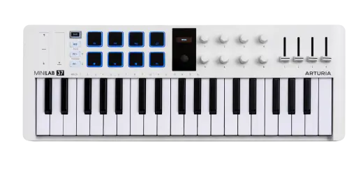 Arturia - MiniLab 37 MK3 37-Key Midi Controller - White