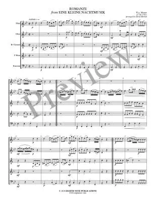 Romanze (from Eine Kleine Nachtmusik) - Mozart/Marlatt - Woodwind Quintet