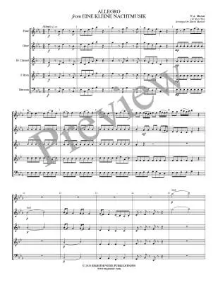 Allegro (from Eine Kleine Nachtmusik) - Mozart/Marlatt - Woodwind Quintet