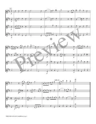 Three Renaissance Madrigals - Marlatt - Saxophone Quartet (AATB)