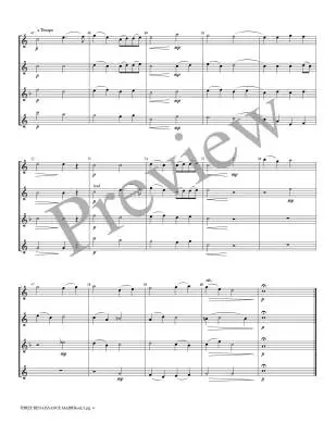 Three Renaissance Madrigals - Marlatt - Saxophone Quartet (AATB)