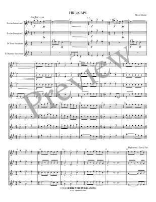 Firescape - Marlatt - Saxophone Quartet (AATB)