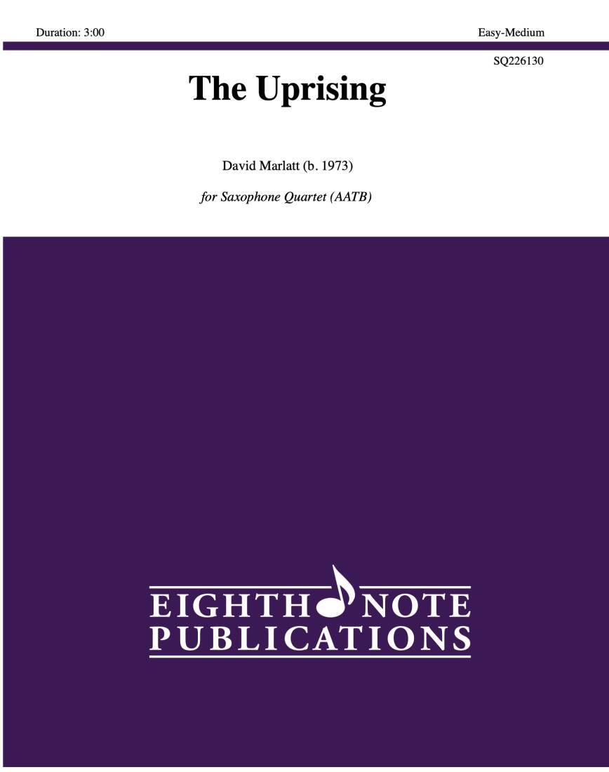 The Uprising - Marlatt - Saxophone Quartet (AATB)