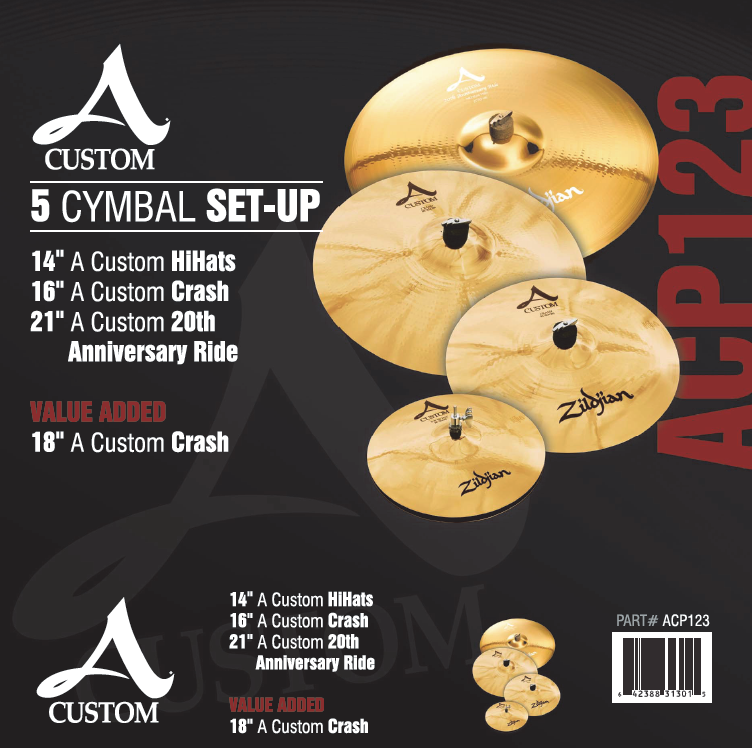 A Custom 5 Cymbal Set Up